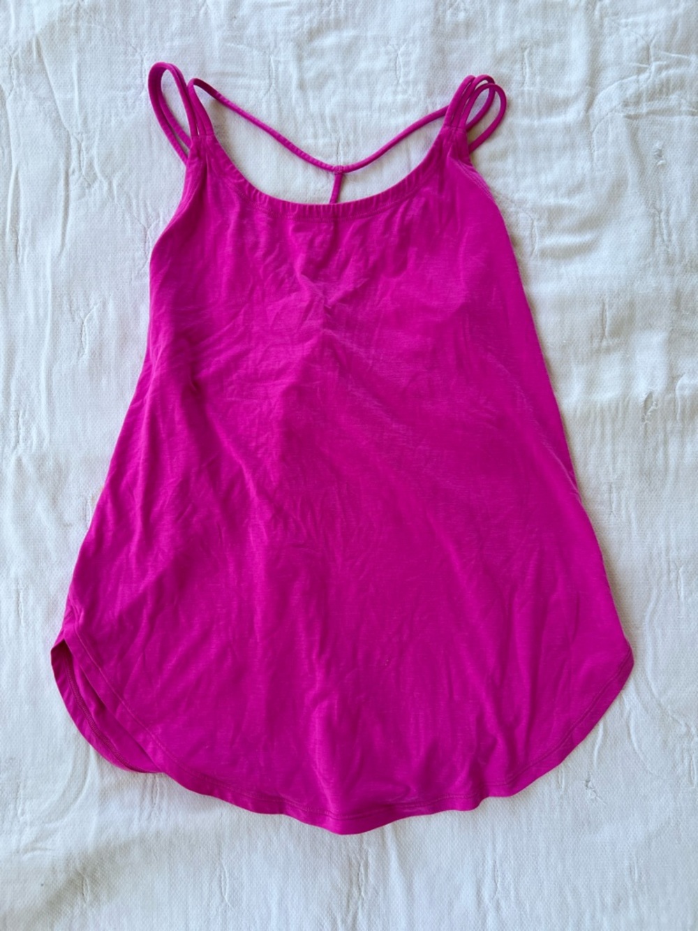 Lululemon Ivivva Magenta Strappy Tank Top - Size 14